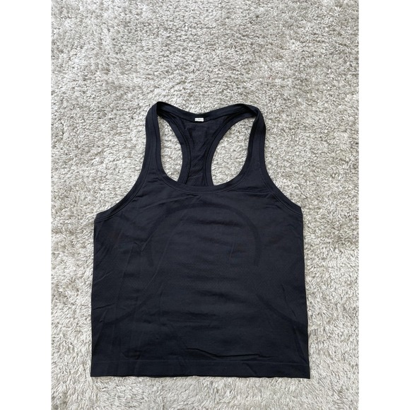 Lululemon Tank Womens 6 Black Racerback Athletic Yoga Gym Shirt Performance - Picture 1 of 12